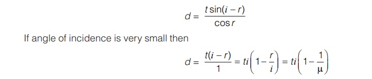 Calculation of Lateral displacement