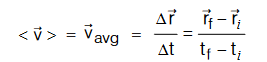 average velocity