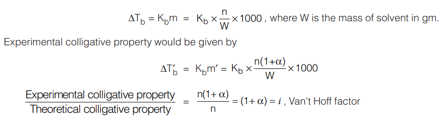 van't hoff factor